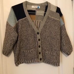Anthropologie Knit 3/4 Sleeve Cardigan by Sparrow
